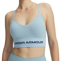 Under Armour Top Deportivo Vanish Seamless Low Bra Azul Blue Fog Mujer