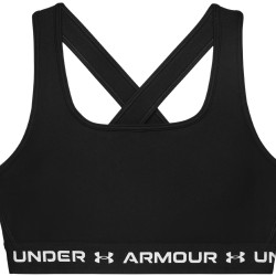 Under Armour Top Deportivo Crossback Armour Negro Blanco Ultimate Black White Mujer