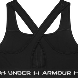Under Armour Top Deportivo Crossback Armour Negro Blanco Ultimate Black White Mujer