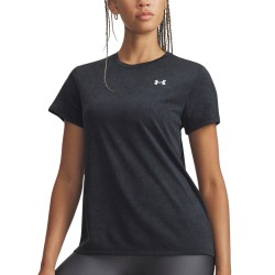 Under Armour Camiseta UA Tech Pixelate Gris Oscuro Mujer