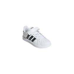 ADIDAS Zapatilla Deportivas Con Velcro Streettalk Blanco Negro Cloud White Core Black Niño