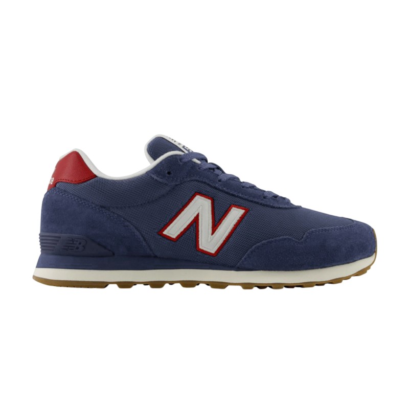 New Balance Zapatilla Casual 515 Blanco Azul Hombre