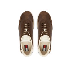 Tommy Hilfiger Zapatilla Casual Retro Runner Archive Marrón Legacy Brown Hombre