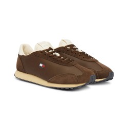 Tommy Hilfiger Zapatilla Casual Retro Runner Archive Marrón Legacy Brown Hombre
