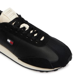 Tommy Hilfiger Zapatilla Casual Retro Runner Archive Negro Black Hombre