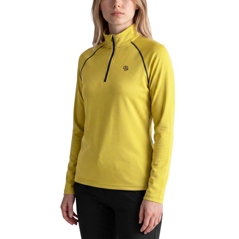 Ternua Pull Polar Morge 1/2 Zip Amarillo Deep Citrus Mujer