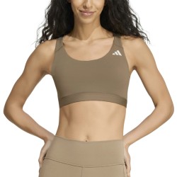 ADIDAS Top Optime Essentials Workout Beige Khaki Six Mujer