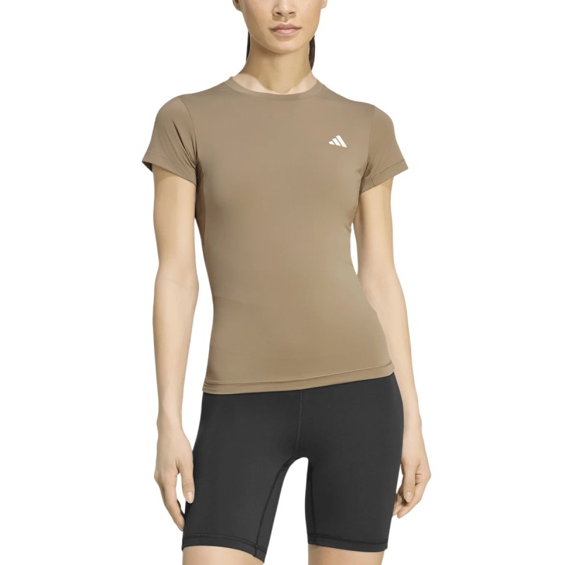 ADIDAS Camiseta Performance Essentials Verde Khaki Six Mujer
