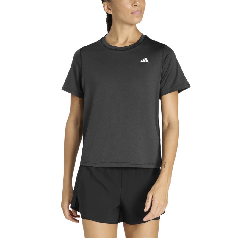 ADIDAS Camiseta Workout Essentials Crew Neck Negro Black Mujer