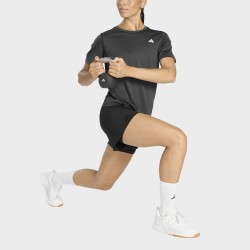 ADIDAS Camiseta Workout Essentials Crew Neck Negro Black Mujer