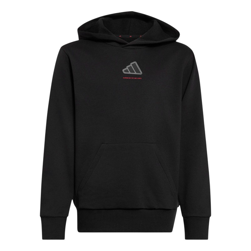 ADIDAS Sudadera Fleece Hoodie Negro Black Niño