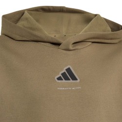 ADIDAS Sudadera Fleece Hoodie Verde Khaki Niño