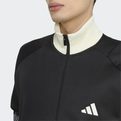 ADIDAS Chaqueta Corte Clásico Piqué Stadium Negro Black Hombre