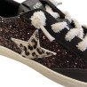 Cetti Zapatilla Casual Ante Glitter Marrón Moka Mujer
