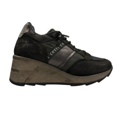 Cetti Zapatilla Casual C-1426 Sra Negro Bunny-Metal Negro Mujer