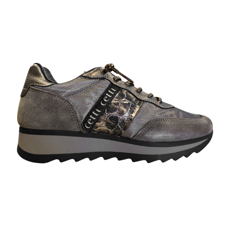 Cetti Zapatilla Casual C-849 Sra Metal Bronce Mujer