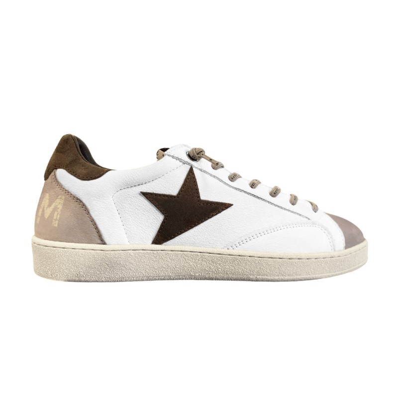 Cetti Zapatilla Casual C-1342 Nobuck Blanco Nature Taupe Hombre