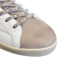 Cetti Zapatilla Casual C-1342 Nobuck Blanco Nature Taupe Hombre