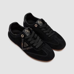 Guess Zapatilla Ante Relli Negro Black Mujer