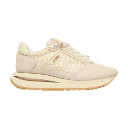 Guess Zapatilla Ante Energy 5 Beige Blanco Mujer