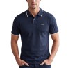 Guess Polo Premium Detailed Tech Azul Oscuro Hombre