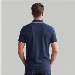 Guess Polo Premium Detailed Tech Azul Oscuro Hombre