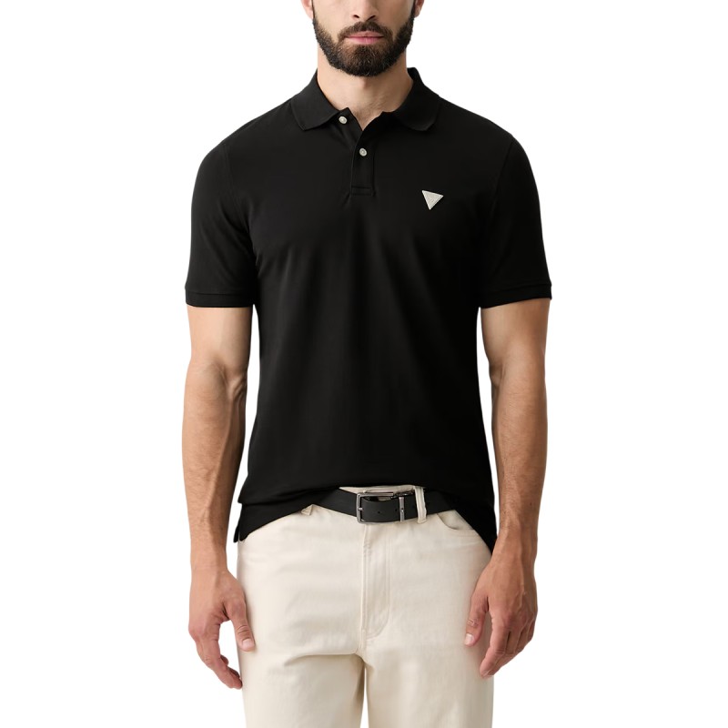 Guess Polo Basic Negro Jet Black Hombre