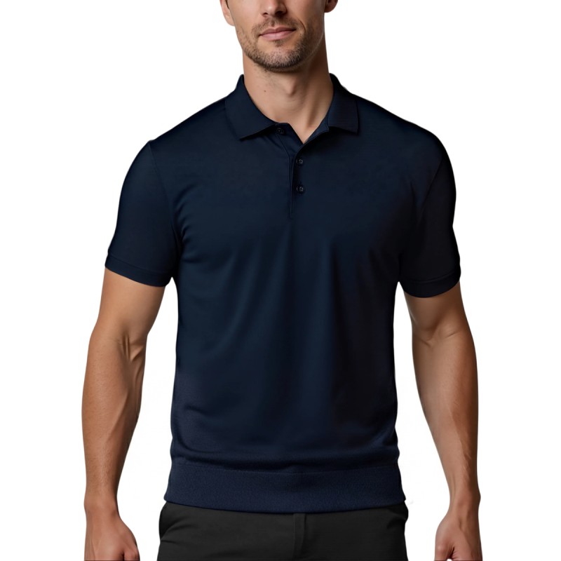 Guess Polo Miro Tech Azul Oscuro Hombre