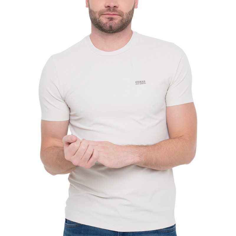 Guess Camiseta New Tech Stretch Blanco White Hombre