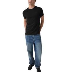 Guess Camiseta Core Extra Slim Negro Jet Black Hombre