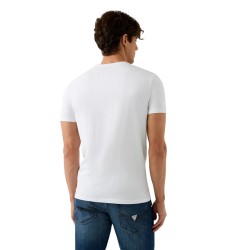 Guess Camiseta Core Extra Slim Blanco White Hombre