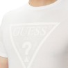 Guess Camiseta Core Triangle Logo Blanco Hombre