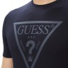 Guess Camiseta Core Triangle Logo Azul Oscuro Hombre
