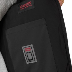 Guess Chaqueta Fibras Stretch Quilted Negro Black Hombre