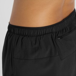 New Balance Pantalón Corto Running Rc Essential Short 3 Negro Black Mujer