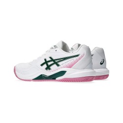 Asics Zapatilla Gel-Dedicate 9 Padel Blanco Verde White Jewel Green Mujer