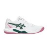 Asics Zapatilla Gel-Dedicate 9 Padel Blanco Verde White Jewel Green Mujer
