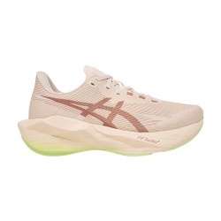 Asics Zapatilla Running Novablast 6 Rosa Beige Rose Dust Illuminate Yellow Mujer