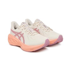 Asics Zapatilla Running Dynablast 6 Beige Rosa Soft Oat Cantaloupe Mujer
