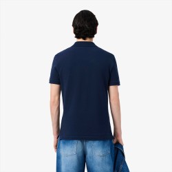 Lacoste Polo De Piqué De Corte Ajustado Azul Marino Hombre