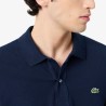 Lacoste Polo De Piqué De Corte Ajustado Azul Marino Hombre