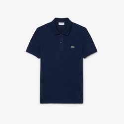 Lacoste Polo De Piqué De Corte Ajustado Azul Marino Hombre