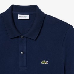 Lacoste Polo De Piqué De Corte Ajustado Azul Marino Hombre