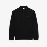 Lacoste Polo Corte Clásico De Manga Larga Negro Hombre