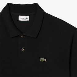 Lacoste Polo Corte Clásico De Manga Larga Negro Hombre