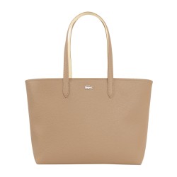 Lacoste Bolso Tote Con Cremallera Anna Marrón Cookie Pussin Mujer