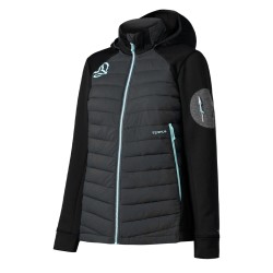 Ternua Chaqueta Híbrida Fibras Yukkon 2.0 Gris Oscuro Whales Grey Mujer