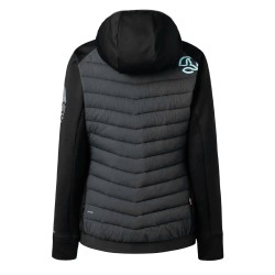 Ternua Chaqueta Híbrida Fibras Yukkon 2.0 Gris Oscuro Whales Grey Mujer