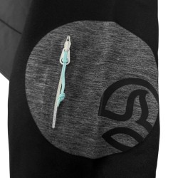 Ternua Chaqueta Híbrida Fibras Yukkon 2.0 Gris Oscuro Whales Grey Mujer
