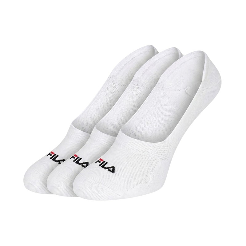 Fila Calcetines Silicone Heel Inside Ghost 3 Packs Blanco White